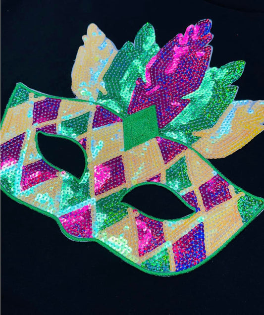 DIY Mardi Gras Sequin Masks