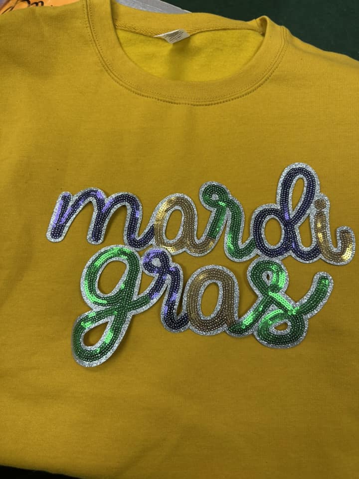 DIY Mardi Gras Patch