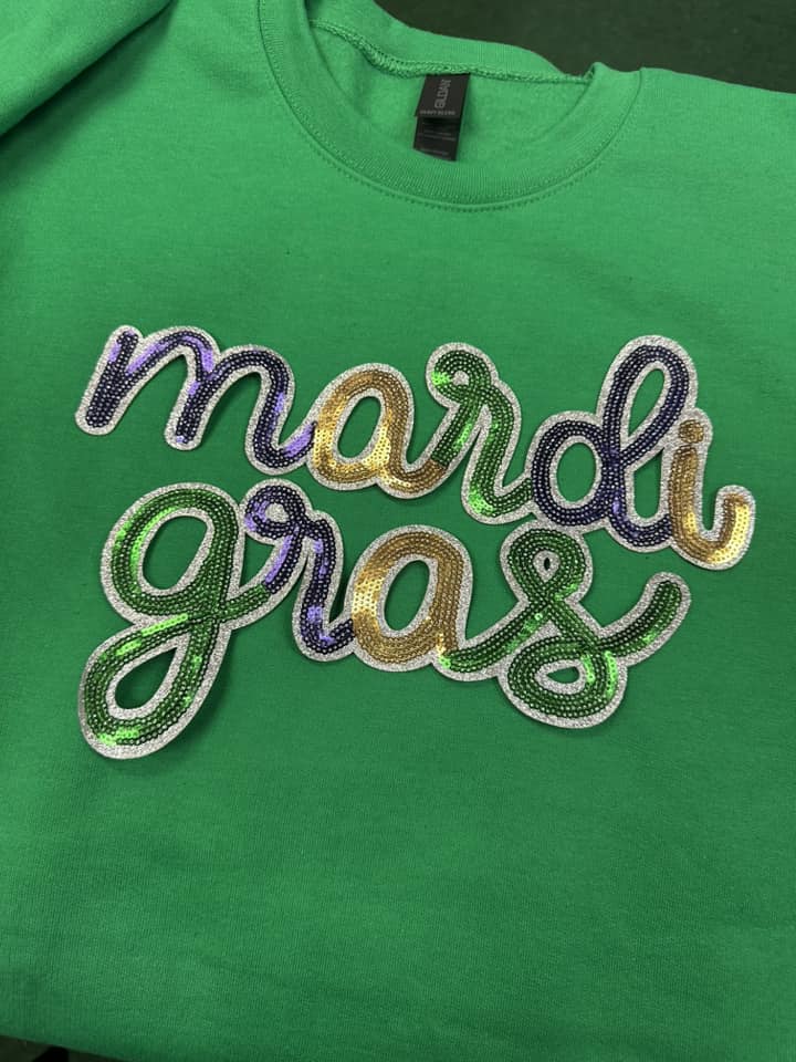 DIY Mardi Gras Patch