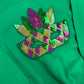 Mardi Gras Mask Patch Sweatshirt