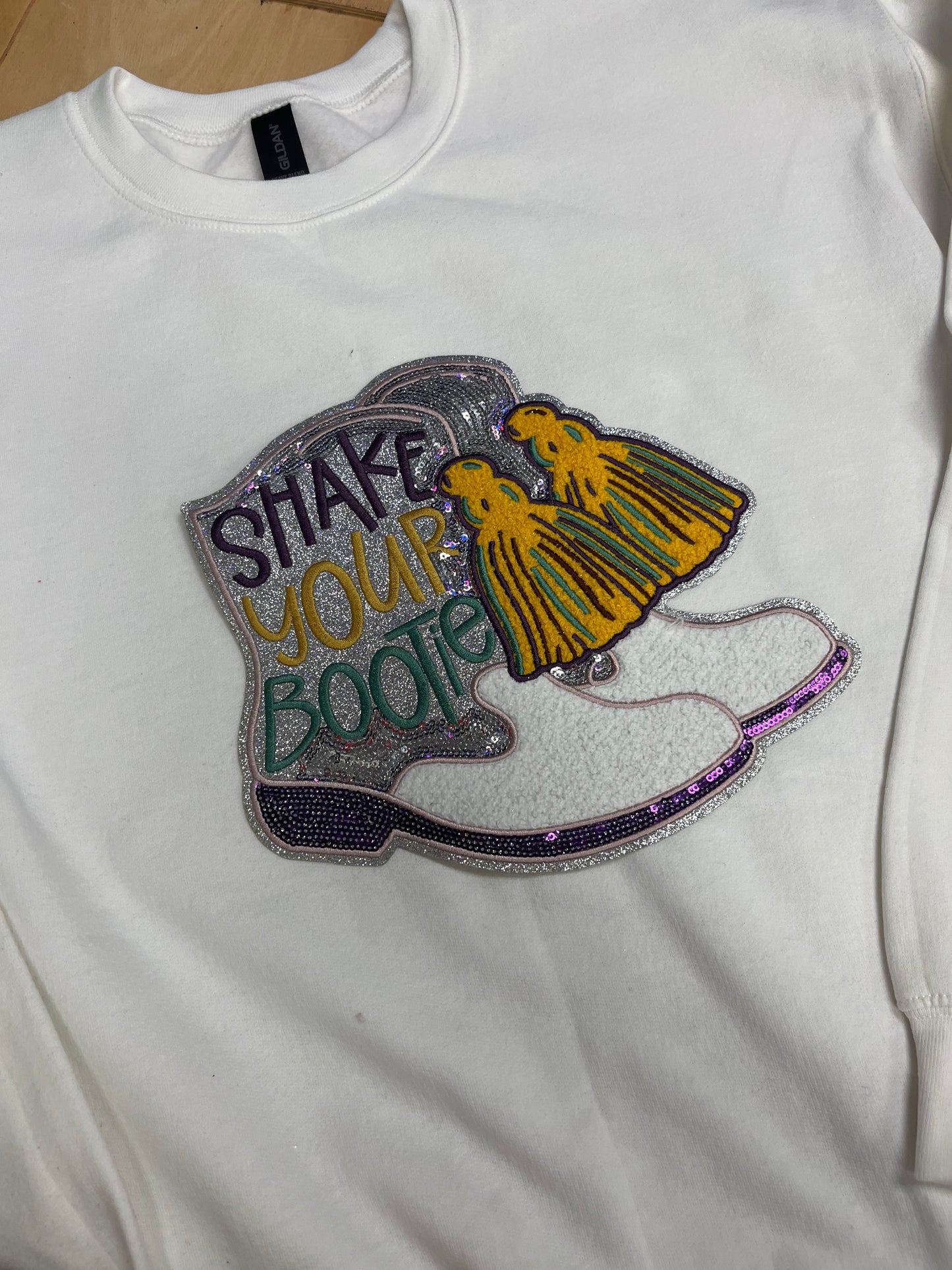 Mardi Gras "Shake Your Bootie" Sweatshirt