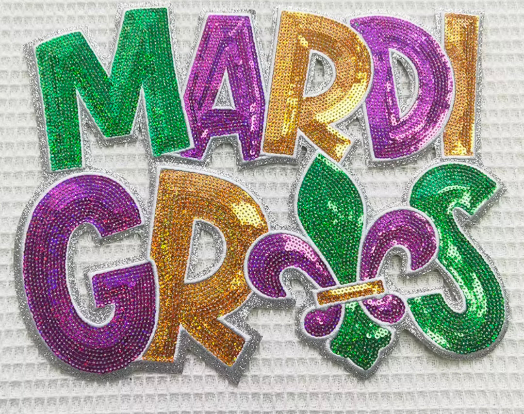 DIY Mardi Gras Patch ONLY