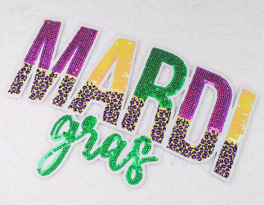 DIY Mardi Gras Patch