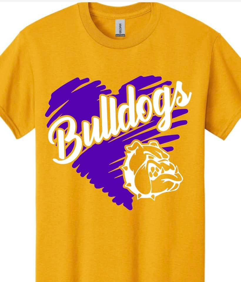 Lutcher High School Bulldogs Heart Tee