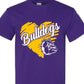 Lutcher High School Bulldogs Heart Tee