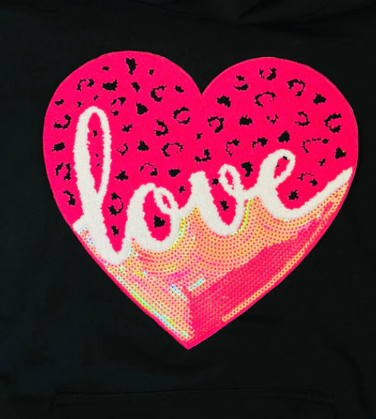 Pink Heart Love Patch