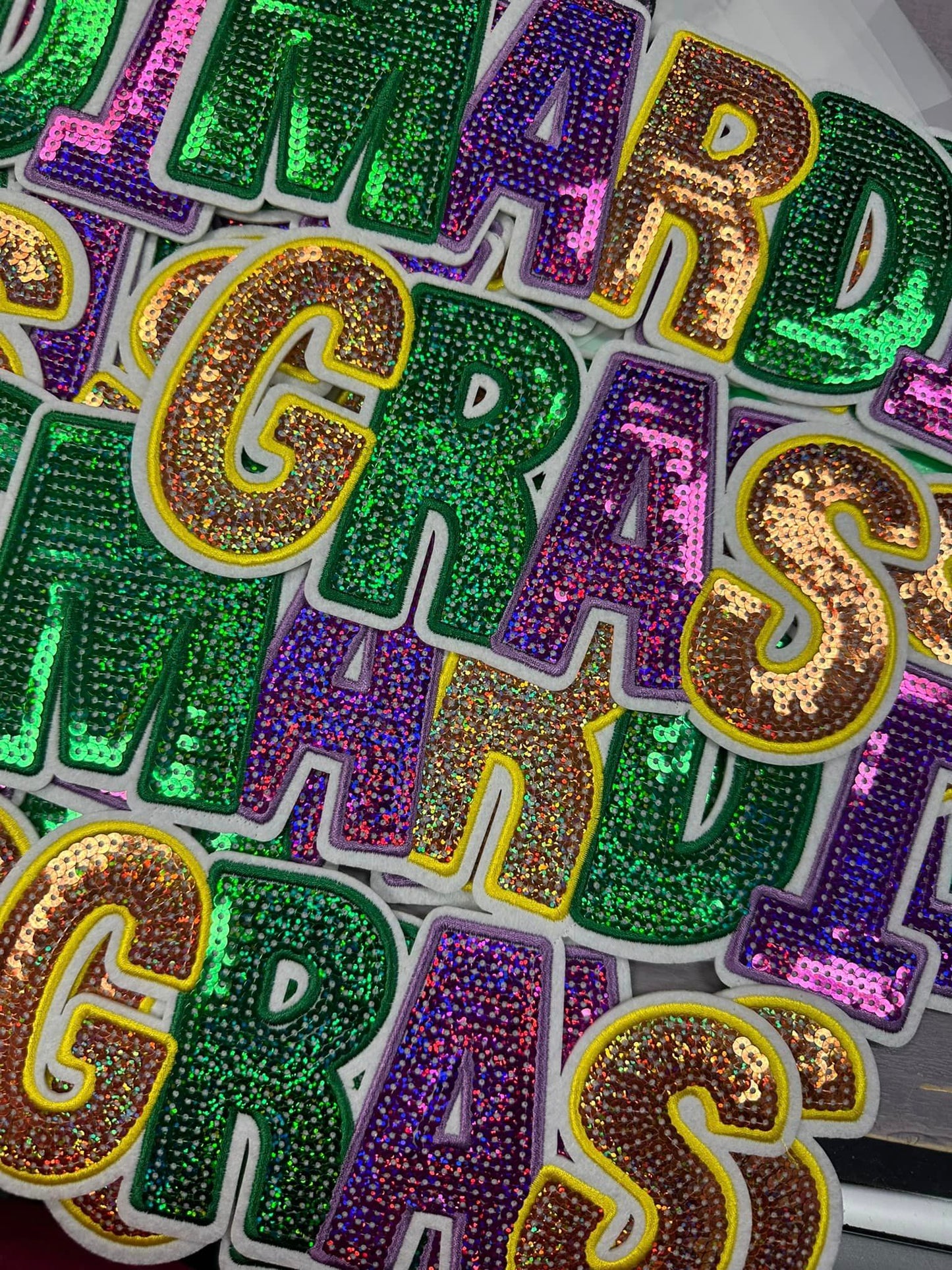 DIY Mardi Gras Patch